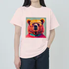 さとうさしみ。のメガネっクマ⑥ ヘビーウェイトTシャツ