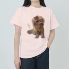 hoimisoの不服そうなペシャンコ猫のあおたろ（ひらがなver.その2） Heavyweight T-Shirt