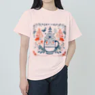 (っ◔◡◔)っ ♥ Le Petit Trésor ♥の花の詩カップ(The Flower Poetry Cup) ヘビーウェイトTシャツ