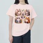 クリエイティブ　テトの知らない人を見た森の動物たち Heavyweight T-Shirt