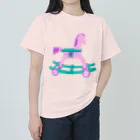 NIKORASU GOのゆめかわいい木馬 ヘビーウェイトTシャツ