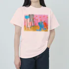 Yuhki | おばけのゆうき 公式オンラインショップ　【ちぎり絵・貼り絵のTシャツ・パーカー・スマホケース・バッグ・日用品・雑貨・文具・ドッグTシャツなど販売中】のクローゼットから逃げ出した服たち ヘビーウェイトTシャツ