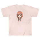 🐶シュナといろいろ🎨の三つ編み女の子 Heavyweight T-Shirt