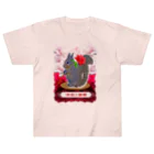 shikisai02sの栗鼠と薔薇 ヘビーウェイトTシャツ