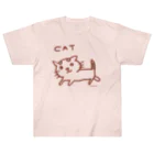 ネコのうーたんになりたいくちばしショップのねこだけキャット Heavyweight T-Shirt