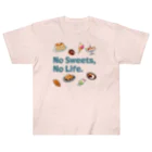 SU-KUのNo Sweets,No Life. Heavyweight T-Shirt