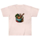 ブリッジの屋台のラーメン大好き ヘビーウェイトTシャツ