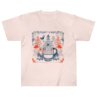 (っ◔◡◔)っ ♥ Le Petit Trésor ♥の花の詩カップ(The Flower Poetry Cup) ヘビーウェイトTシャツ