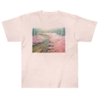 志瓜のSUZURIの桜の海 ヘビーウェイトTシャツ