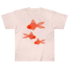 Alba spinaの金魚３匹 ヘビーウェイトTシャツ