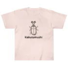 MrKShirtsのKabutomushi (カブトムシ) 黒デザイン Heavyweight T-Shirt