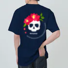 yuki-tsubakiのBetty skull 花盛り Heavyweight T-Shirt