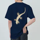 LalaHangeulのニホンヤモリさん　漢字デザイン ヘビーウェイトTシャツ