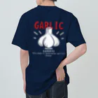 イラスト MONYAAT のバックプリント にんにく GARLIC*C ヘビーウェイトTシャツ