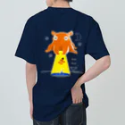 イラスト MONYAAT のバックプリント　たこさんwinなーとメンダコUFO Heavyweight T-Shirt