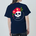 yuki-tsubakiのBetty skull 花盛り Heavyweight T-Shirt