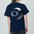 Senseの太陽と月 (Silver背面) ヘビーウェイトTシャツ