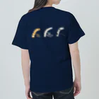 いきものや のの(本館)の【バックプリント】あなごにょろにょろ ヘビーウェイトTシャツ