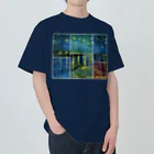 art-Laboのゴッホ 【世界の名画】 ローヌ川の星月夜 ポスト印象派 絵画 美術 art Heavyweight T-Shirt