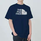 BEAM's STOREのthe  pug face grey Heavyweight T-Shirt