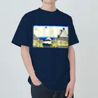 「べらぼう」Tシャツ 「べらぼう」グッズ 浮世絵 北斎 富嶽三十六景 浮世絵Tシャツ 浮世絵グッズの江都駿河町三井見世略図 / 葛飾北斎 Heavyweight T-Shirt
