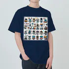 ロボットグッズshopのロボットいっぱい３！ ヘビーウェイトTシャツ