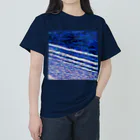 水草の波打ち際（夜） ヘビーウェイトTシャツ