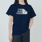 BEAM's STOREのthe  pug face grey Heavyweight T-Shirt