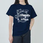 Jaguar E Mowのカエルネコ ホワイトロゴ Heavyweight T-Shirt