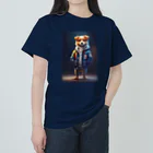 🔥AI art shop🔥のやんちゃな学生風の子犬 Heavyweight T-Shirt