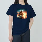 終わらない夢🌈の冒険船🚢✨ ヘビーウェイトTシャツ