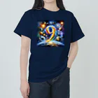 Super_Bluemoonの神秘的な数字 No.9🎵 ヘビーウェイトTシャツ