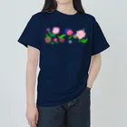 Lily bird（リリーバード）のカーネーションと水玉模様 ヘビーウェイトTシャツ