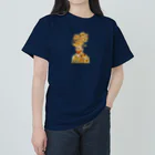 R.MUTT2024の向日葵とゴッホ ヘビーウェイトTシャツ