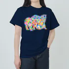 meiroのカラフルなシロクマ Heavyweight T-Shirt