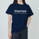 もりてつの!important(白文字) ヘビーウェイトTシャツ