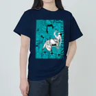 Cordelia　SUZURI分室のGERDA "Collage green" Heavyweight T-Shirt