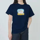 Beautiful Earthの海ゴミに悩むアザラシ3兄弟 ヘビーウェイトTシャツ