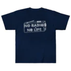 ぺんぎん24のNO RADIO NO LIFE(ホワイト) ヘビーウェイトTシャツ