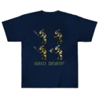 神聖家畜帝国　SUZURI店のドット歩兵　うさぎ Heavyweight T-Shirt