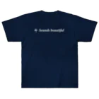 大賀ギタースクール - オフィシャルストアのSounds beautiful Tシャツ(ホワイトロゴ) Heavyweight T-Shirt