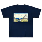 「べらぼう」Tシャツ 「べらぼう」グッズ 浮世絵 北斎 富嶽三十六景 浮世絵Tシャツ 浮世絵グッズの江都駿河町三井見世略図 / 葛飾北斎 Heavyweight T-Shirt