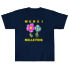 ICHIGO-ICHIÉ-1999のMERCI MILLE FOIS【めっちゃありがとう】フランス語でアピールする Heavyweight T-Shirt