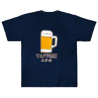 NIKORASU GOの「「やっぱり生ビール」/ビール　フェイク　飲み会　宴会　アルコール　お酒　ユーモア　ネタ　おもしろ　手描き　オリジナル　グッズ　Tシャツ　ハンドメイド調 ヘビーウェイトTシャツ