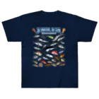 猫と釣り人のSaltwater fish_3CW ヘビーウェイトTシャツ