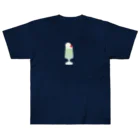 rabbiのメロンソーダ - ice cream float ヘビーウェイトTシャツ