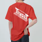 TRYGETサンプル実験中のTRYGET 赤 ヘビーウェイトTシャツ