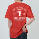 【SALE】Tシャツ★1,000円引きセール開催中！！！kg_shopの[★バック] GOUT ATTACK (文字ホワイト) ヘビーウェイトTシャツ