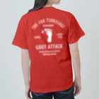 【SALE】Tシャツ★1,000円引きセール開催中！！！kg_shopの[★バック] GOUT ATTACK (文字ホワイト) ヘビーウェイトTシャツ