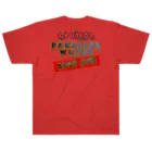 PALA's SHOP　cool、シュール、古風、和風、のcaution「parallelworld」ー立入禁止(バックプリント) ヘビーウェイトTシャツ